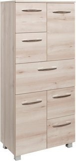 HELD MÖBEL Midischrank Portofino in Beige und Multicolour, B/H/T: 60 x 130 x 35 cm - Bild 1
