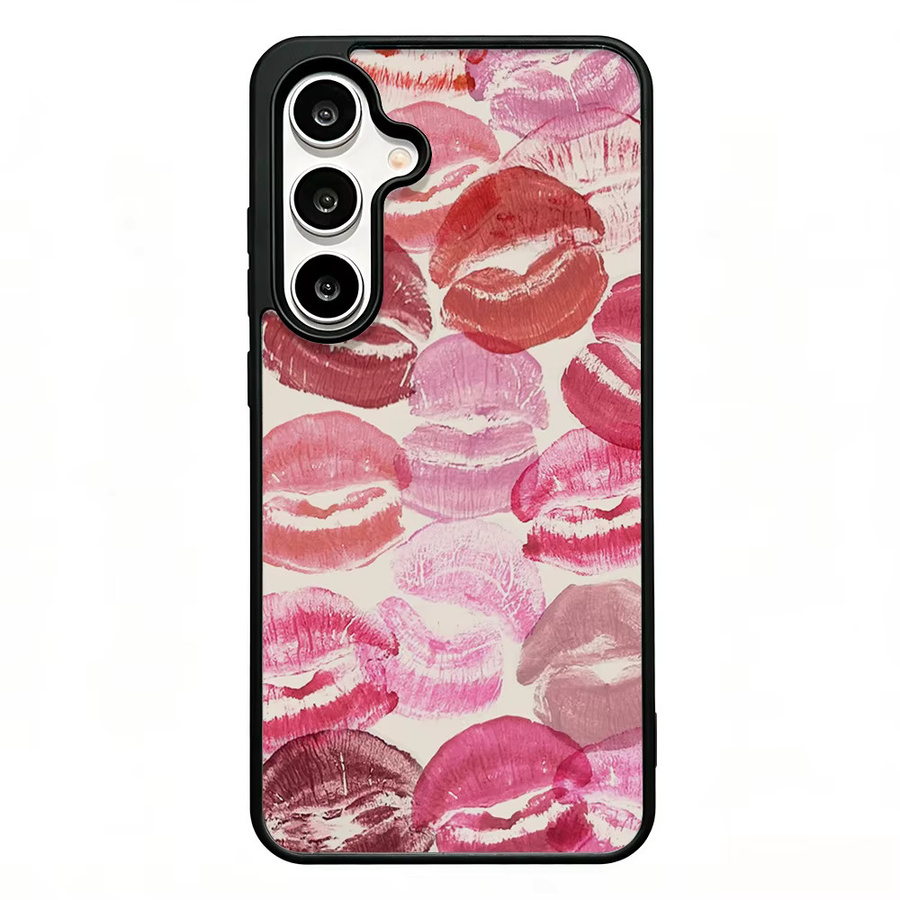 Stoßfeste Handyhülle mit Lippen-Design für Samsung Galaxy S26 Ultra, S25, S24 FE, S23, A56 5G, A55, A54, A36, A17, A16, A15, A07 in Pink - Bild 6