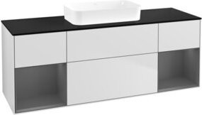 V&B Waschtischunterschrank Finion in Weiß lackiert, B/T/H: 160 x 60,3 x 50,1 cm - Bild 1