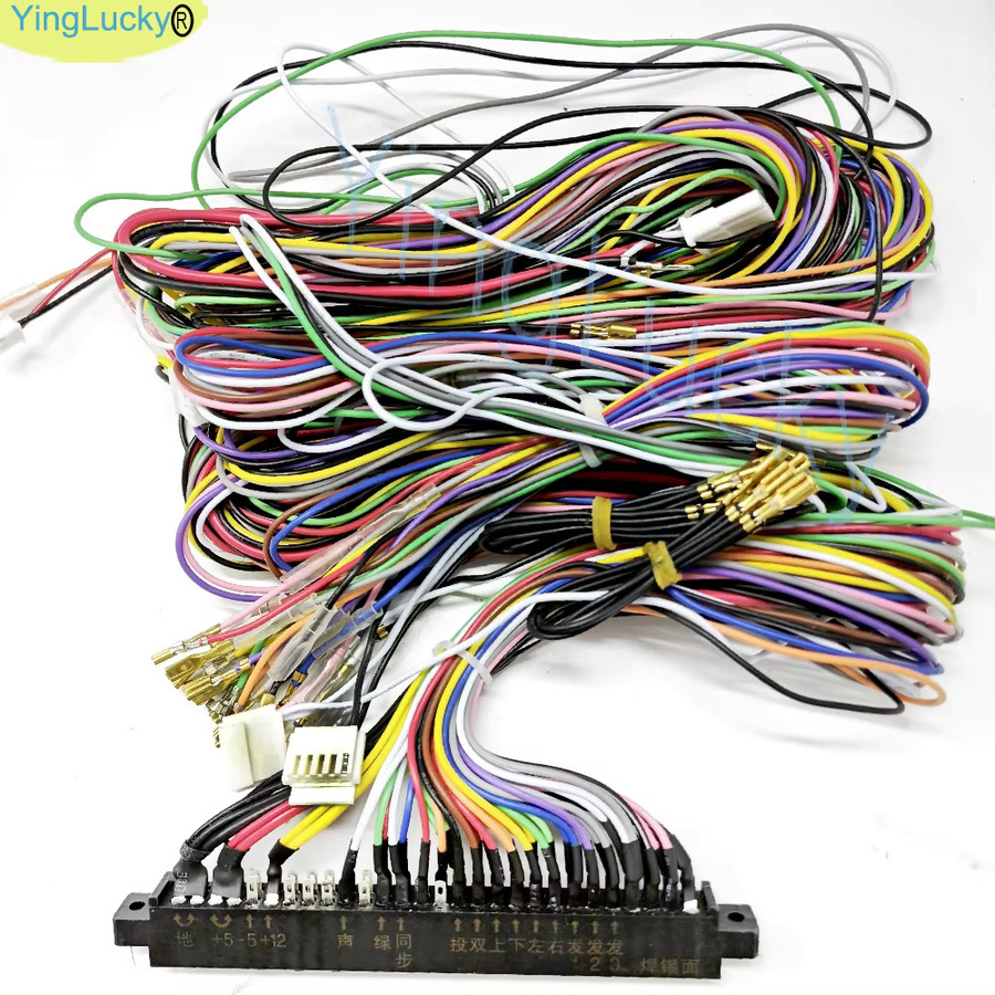 28-poliger Jamma-Kabelbaum für Neo Geo Arcade-Boxen und Spielbretter mit Joystick- und Tastenanschlüssen in Multicolor - Bild 5