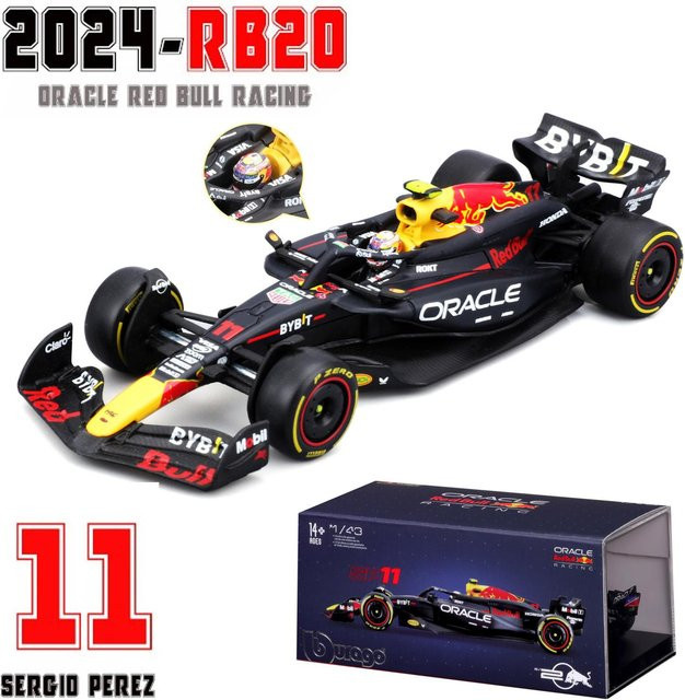 Bburago Red Bull Racing Rb20 F1, Die-Cast Modell, 1:43, ab 4 Jahren - Bild 1