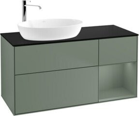 V&B Waschtischunterschrank Finion in Platinbraun, B/T/H: 120 x 50,1 x 50,1 cm - Bild 1