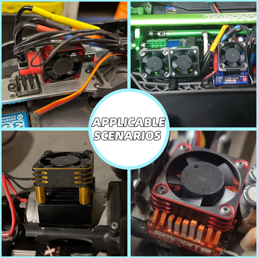 RCXAZ Lüfter für RC Crawler, Bürstenlos/Gebürstet, Kunststoff - Bild 5