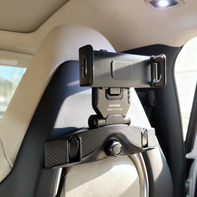 Auto-Rücksitz-Handyhalterung und Tablet-Halterung in Schwarz für BYD Seal U, Atto 3, Sealion 6, Polestar 4, LYNK&CO 01, Jetour Dashing und Zeekr 001/001FR - Bild 1