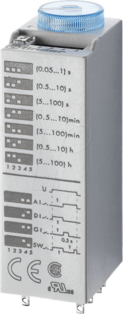 Finder Zeitrelais Multifunktion 85.02.8.240.0000 Grau - Bild 1