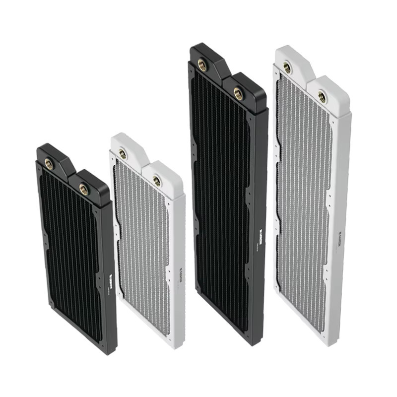 BARROW Slim-Heizkörper Wasserkühler für Computergehäuse in Schwarz, passend für 240 mm und 360 mm Radiatoren mit 12 cm Lüftern - Bild 3