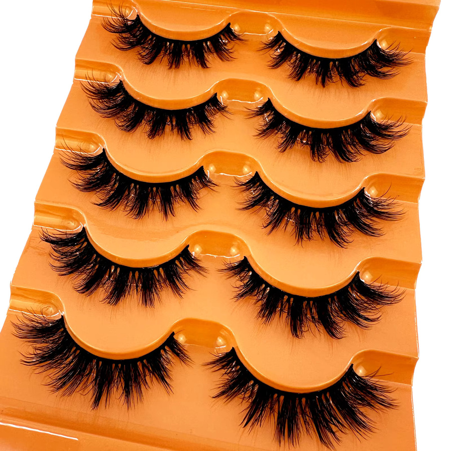 LYBCG Künstliche Wimpern, 5D 8D Volumen, Black, 5 Paar - Bild 3