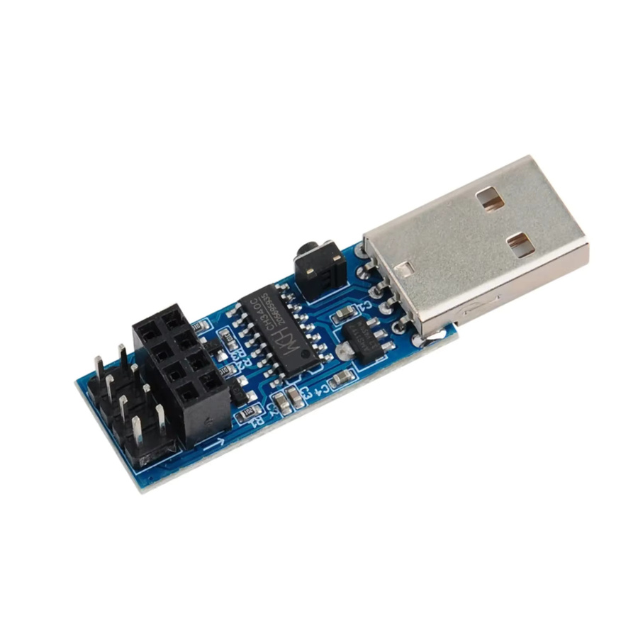 wishiot USB zu ESP8266 ESP-01 ESP-01S WiFi Programmierer Downloader mit Auto-Download Schaltung und RESET, Blau - Bild 2