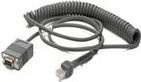 Symbol Technologies Zebra RS-232 Verbindungskabel in Schwarz, Länge: 2,7 m, Kabelcode: R02, TxD auf PIN 2 - Bild 1