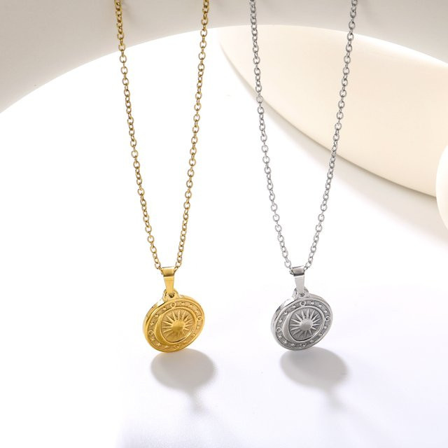 LUXUSTEEL Halskette Edelstahl, Gold, Damen - Bild 1