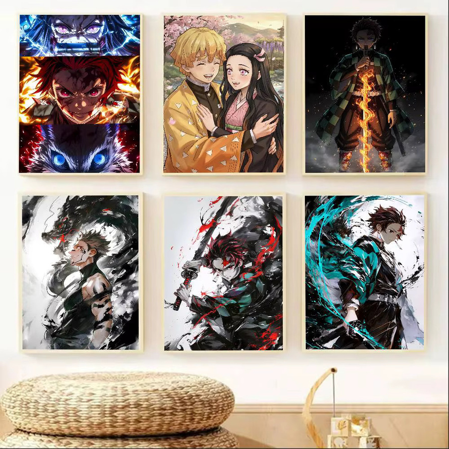 Demon Slayer Anime-Poster Kamado Tanjiro Bandai HD-Leinwand Wandkunst Mehrfarbig - Bild 6