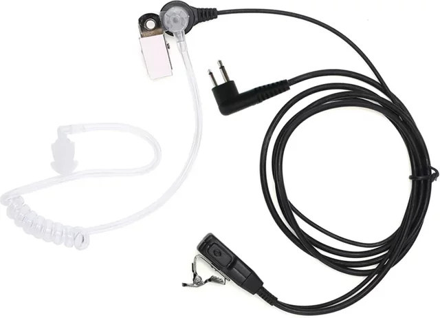 Motorola Covert Acoustic Tube Headset In-Ear Ohrhörer in Schwarz für Walkie Talkie CP040 CP140 CP200 DP1400 GP300 XT180 420 XT460 FT-65R - Bild 1