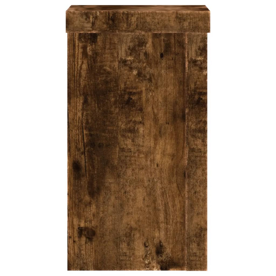 vidaXL Pflanzenständer aus Holzwerkstoff, 2 Stück, braun, B/T/H: 10 x 10 x 18 cm - Bild 4