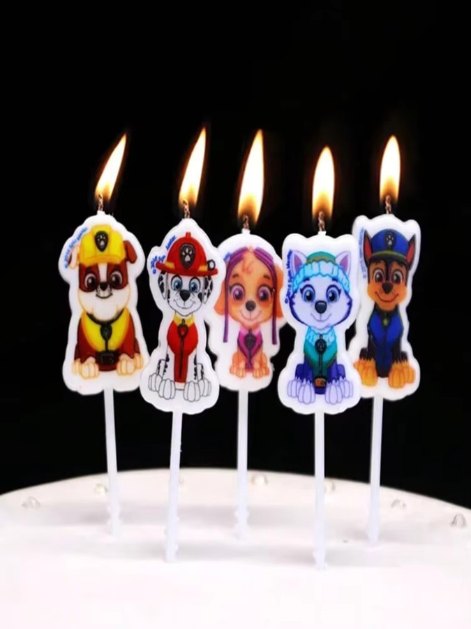 Paw Patrol Geburtstagskerzen, 5-teiliges Set - Bild 4