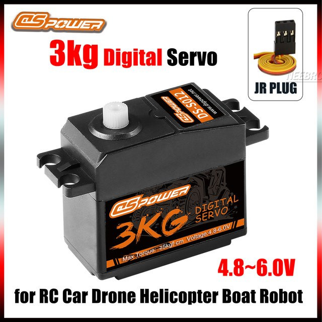 DSpower Kunststoff-Getriebekernmotor, digitales Micro-Servo - Bild 1