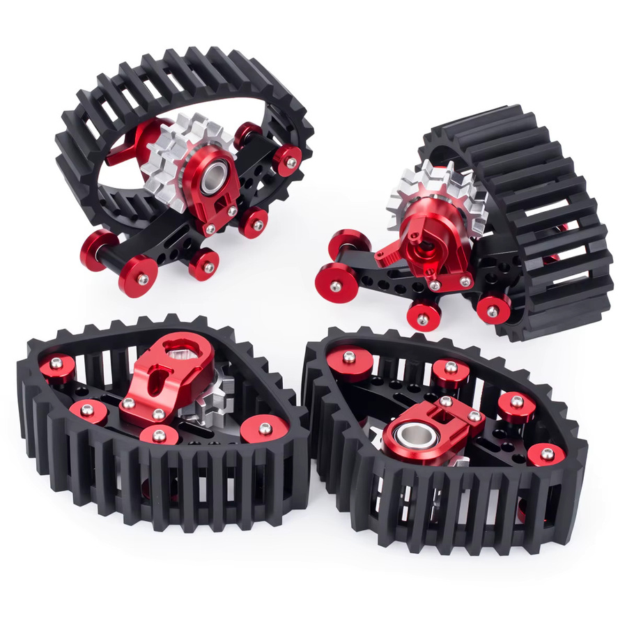 MALOM RC RC Crawler Metall-Schneeketten-Rad-Reifen-Set, 1:24, Zubehör - Bild 4