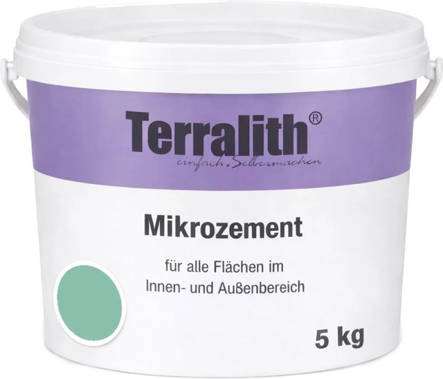 Terralith Mikrozement Fix & Fertig LFC0492 Sanftesgrün 5kg Fein für 3,5qm - Bild 1