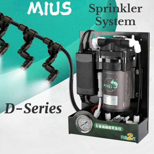 MIUS D-Serie Reptilien-Nebelgerät 2. Generation in Schwarz für Regenwald und Gewächshaus - Bild 1