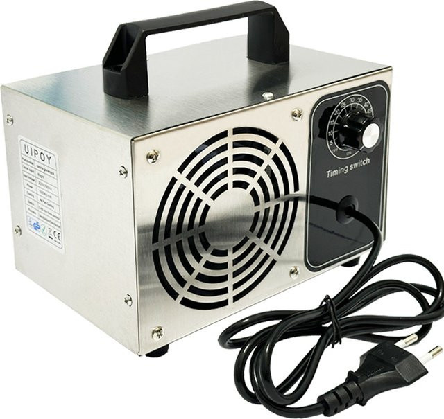 UIPOY Ozongenerator 60 g/h Ozonmaschine O3 Luftreiniger und Luftdesodorierer in Silber aus Edelstahl für Zuhause, Küche, Büro und Auto - Bild 1