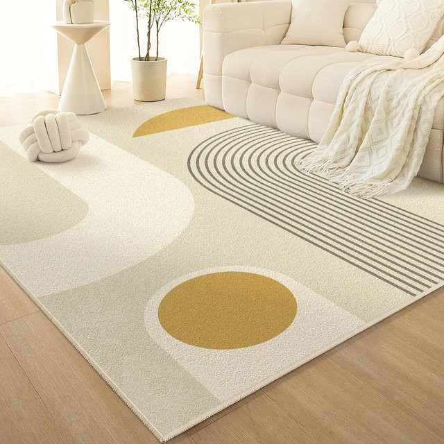 Karpetti Teppich im französischen Stil, beige, B/B: 80 x 120 cm, rutschfest und modern - Bild 1