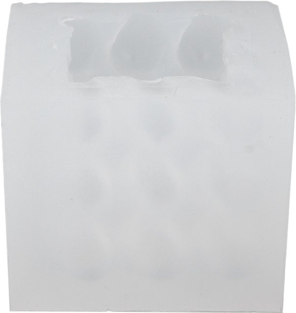 CosyHome Silikonform 3D Herzwürfel für Aromatherapie Kerzen, Weiß, Breite: 31,5 cm, Tiefe: 18,0 cm - Bild 1