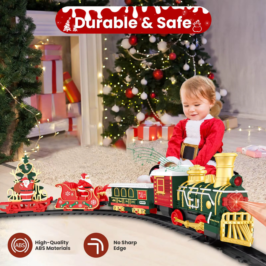 CONUSEA Elektrische Weihnachten Zug Track Spielzeug, mit Musik - Bild 3