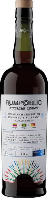 Rump@blic Rum Blend, Jamaika & Venezuela, Marsala Casked, 0,7 l, 43% Vol. - Bild 1