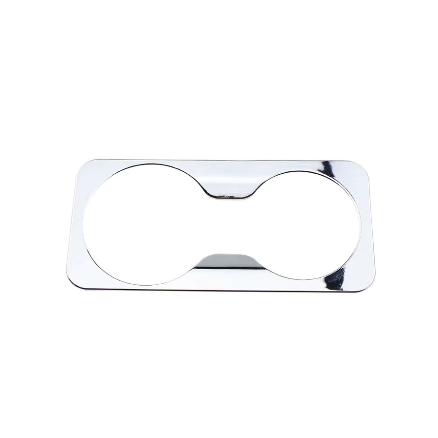 ABS Auto Front Wasser Tassen Abdeckung Aufkleber Trim für Kia Sportage SL 3 R 2011 - 2015 Innenzubehör in Silber - Bild 2