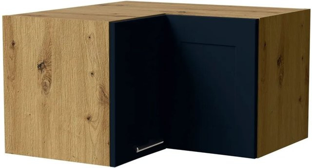Feldmann-Wohnen Eckhängeschrank Oslo in Eiche Artisan und Indigo Matt mit Soft-Close-Türen, B/T/H: 60 x 60 x 36 cm - Bild 1