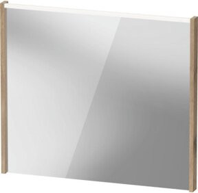 Duravit LED-Badspiegel D-Code 2.0 in Ei Marmor, B: 80 cm, H: 70 cm, T: 5 cm - Bild 1