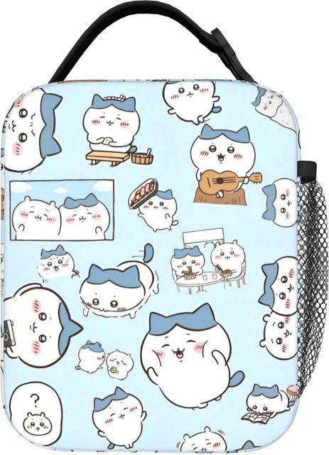 Bandai Chiikawa Cartoon Isolierte Lunchtasche in Blau, Auslaufsichere Thermotasche für deine Brotdose - Bild 1