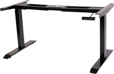 SZAGATO Schreibtisch-Gestell aus Metall in Grau, höhenverstellbar, B/T/H: 118 x 70 x 62 cm - Bild 1