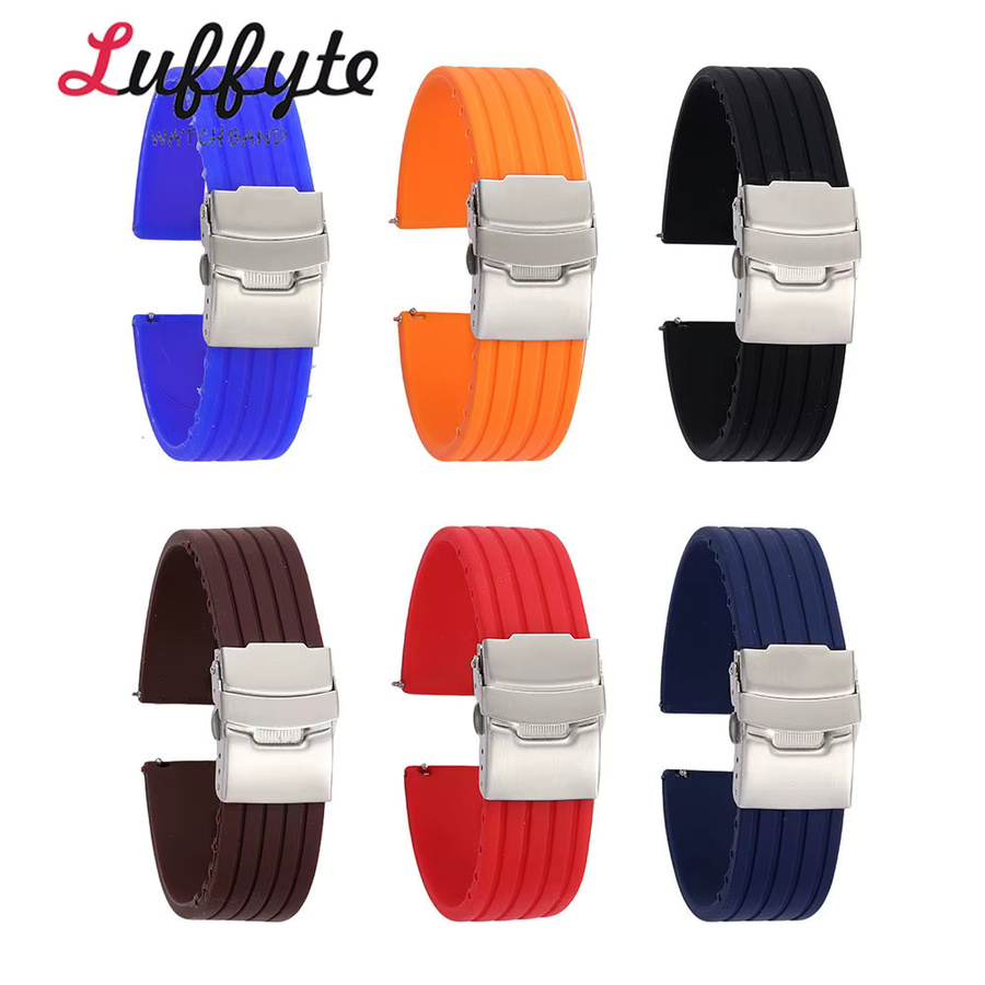 luffyte Uhrenarmband Silikon, Reifenprofil, Herren - Bild 3