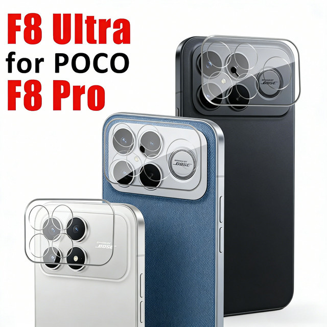 3D HD gehärtetes Glas Kamera-Schutzfilm für Xiaomi POCO F8 F7 Ultra X7 Pro Redmi K90 ProMax transparent - Bild 1
