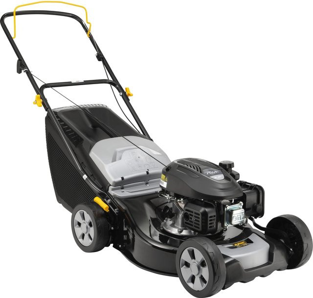 Alpina Benzin-Rasenmäher AL4 46 A in Schwarz mit 46 cm Schnittbreite und 60 Liter Fangkorb - Bild 1