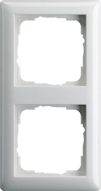 Gira Abdeckrahmen 2-fach Standard55 in Reinweiß glänzend mit IP44 Schutzart - Bild 1