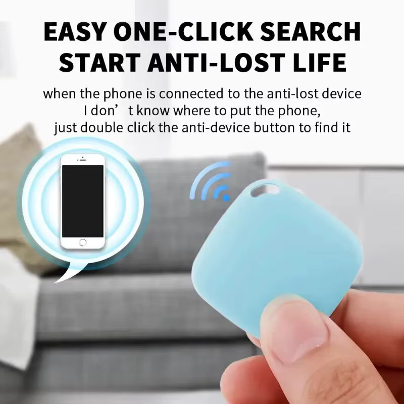 Mrgabwte Smart iTag Mini-Tracking-Gerät in Pink mit Bluetooth zur Ortung von Schlüsseln, Kindern, Haustieren und Fahrzeugen - Bild 2