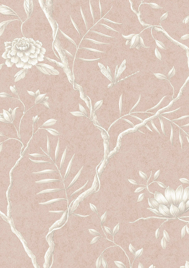Lewis & Wood Tapete Jasper Peony Roan in Pink mit floralem Design und botanischem Muster - Bild 1