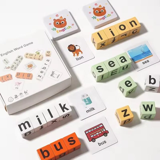 Kidsly Montessori Zauberbuchstaben, Holzblock Spiele, ab 0 Jahre - Bild 1