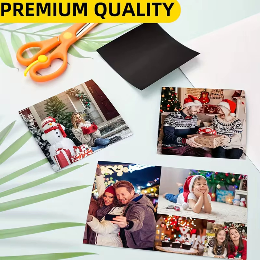 ESHANG Magnetfolien zum Bedrucken, 10 Stück, matt, weiß, flexibles Magnetpapier für Tintenstrahldrucker zur Erstellung von Fotomagneten und Karten - Bild 5