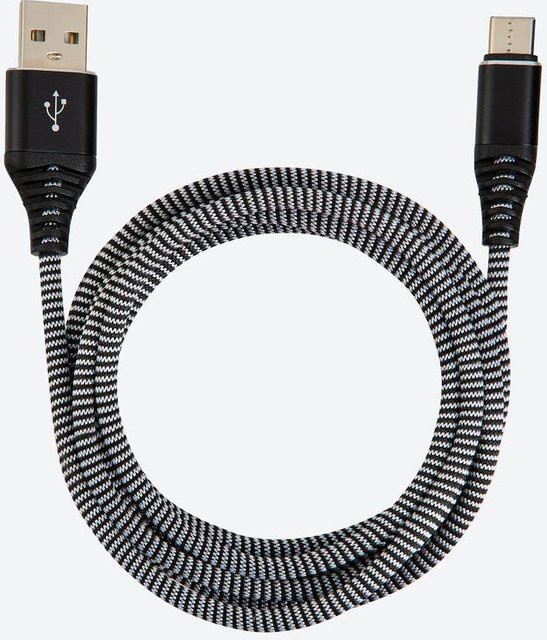 Soundlogic Premium USB-A auf USB-C Ladekabel in Schwarz, Länge: 2 m - Bild 1