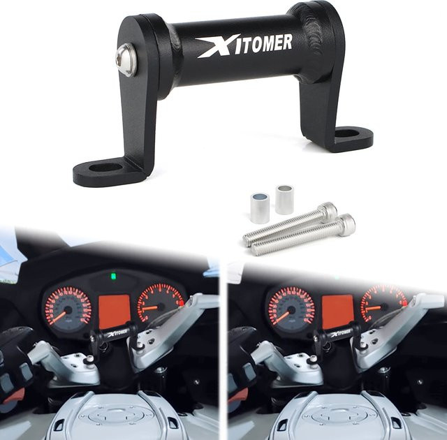 XITOMER GPS Halterung und Telefon Ständer für BMW R1200RT (2005-2013) in Schwarz - Bild 1