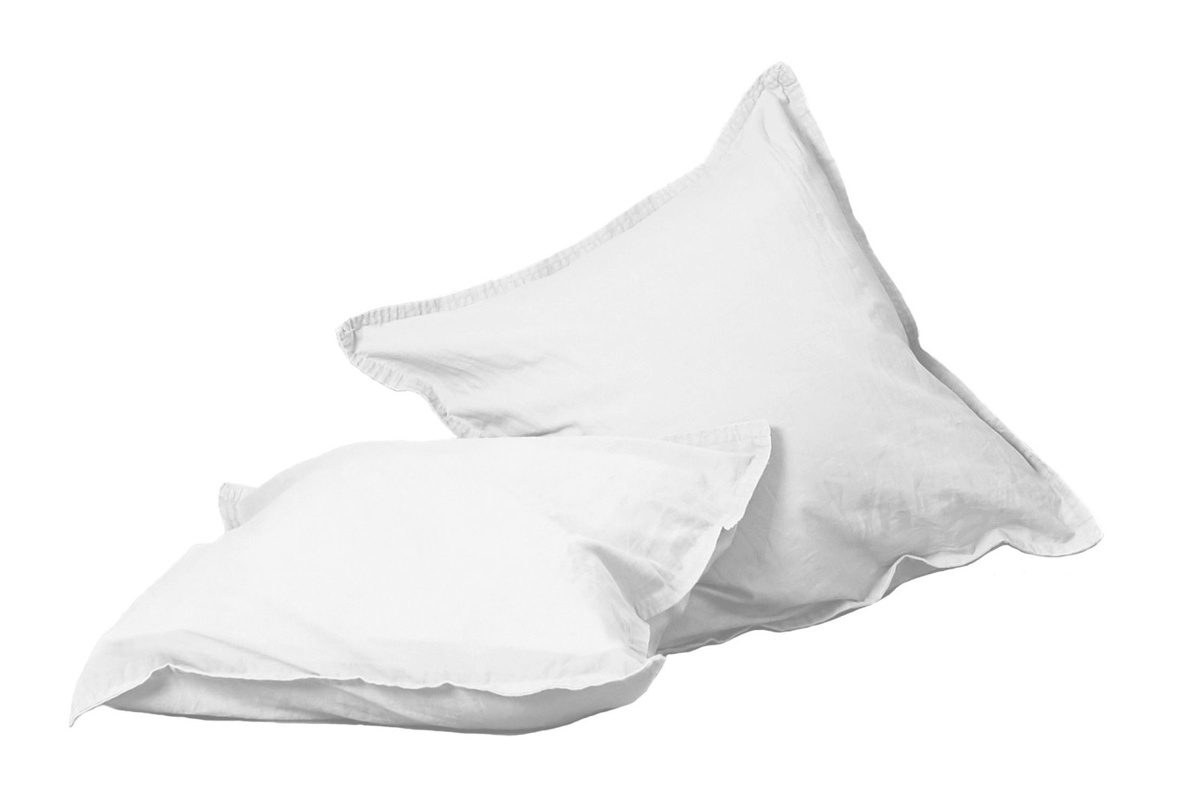 2 Stück Hahn Renforce Kissenbezüge aus Baumwolle, Farbe: Weiß, B/T/H: 40 x 40 x 0 cm - Bild 1