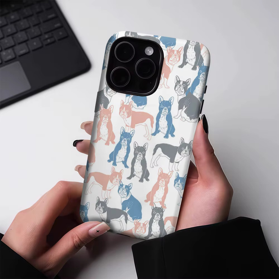Robuste magnetische Handyhülle im Welpen-Design für Apple iPhone 17 16 15 14 13 Pro Max Plus, mehrfarbig - Bild 2