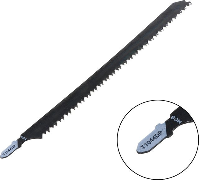 Vibratite HCS Stichsägeblatt T1044DP Schwarz, 250 mm lang, aus Kohlenstoffstahl zum Schneiden von Holz, Metall und Kunststoff - Bild 1