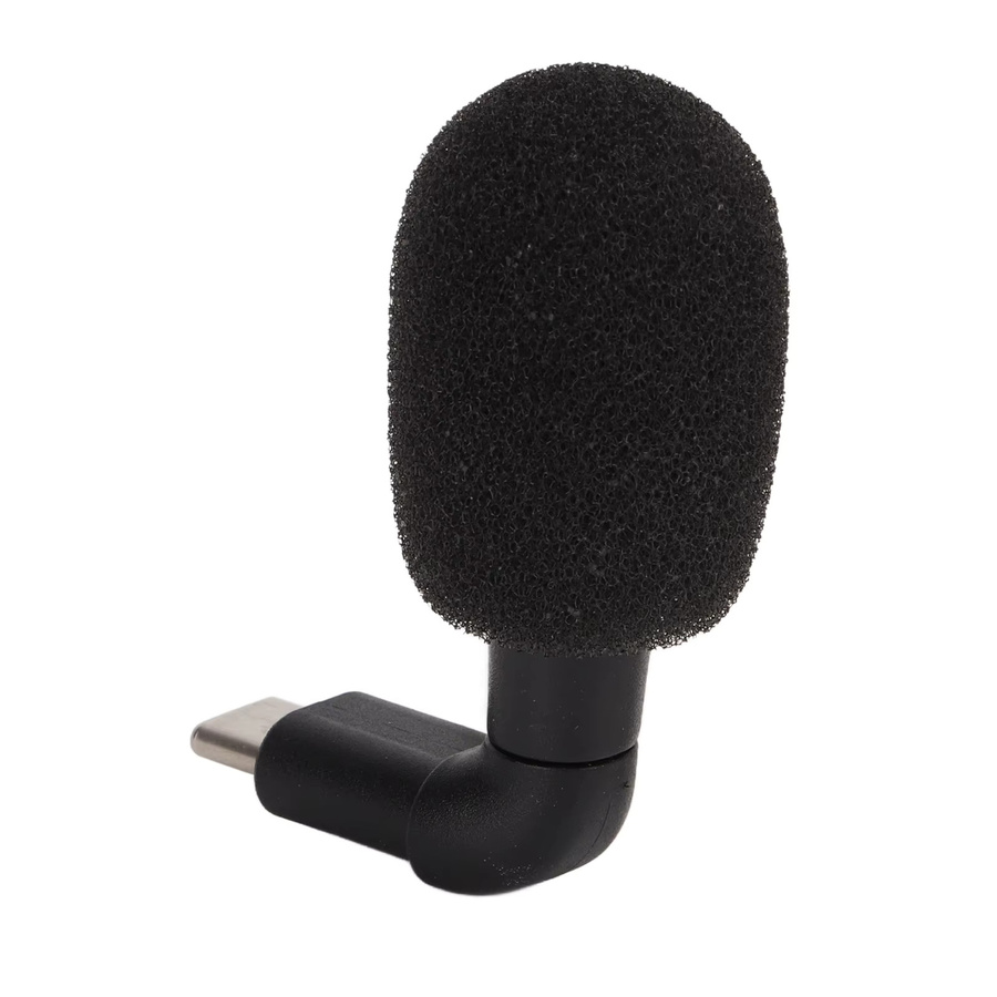 VBESTLIFE Mini-Mikrofon mit USB-C-Stecker in Schwarz, Plug-and-Play Mikrofon mit 90 Grad Winkel für Videokonferenzen - Bild 5