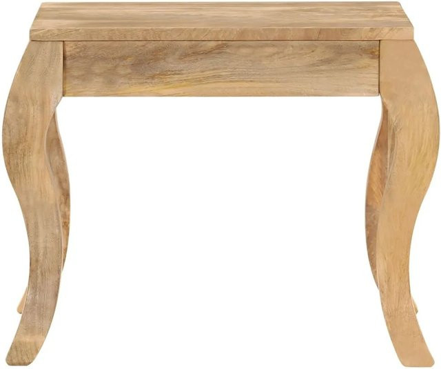 vidaXL Beistelltisch aus Mangoholz Massiv in Braun, Vintage Design, B/T/H: 45 x 45 x 40 cm - Bild 1