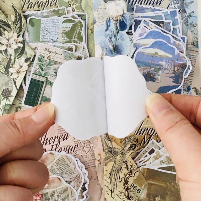 30 Stück Vintage-Aufkleber aus Papier in Multicolour für Scrapbooking, Tagebuch und DIY-Handwerk - Bild 1
