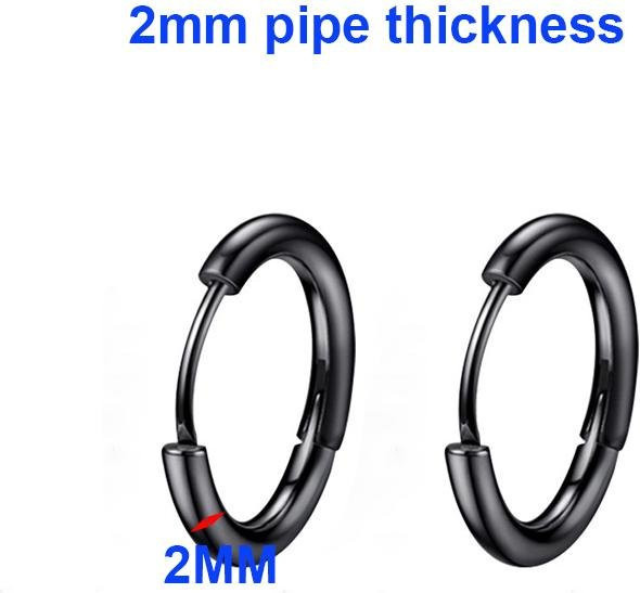 Creolen Titanstahl, 12 mm, Herren - Bild 1