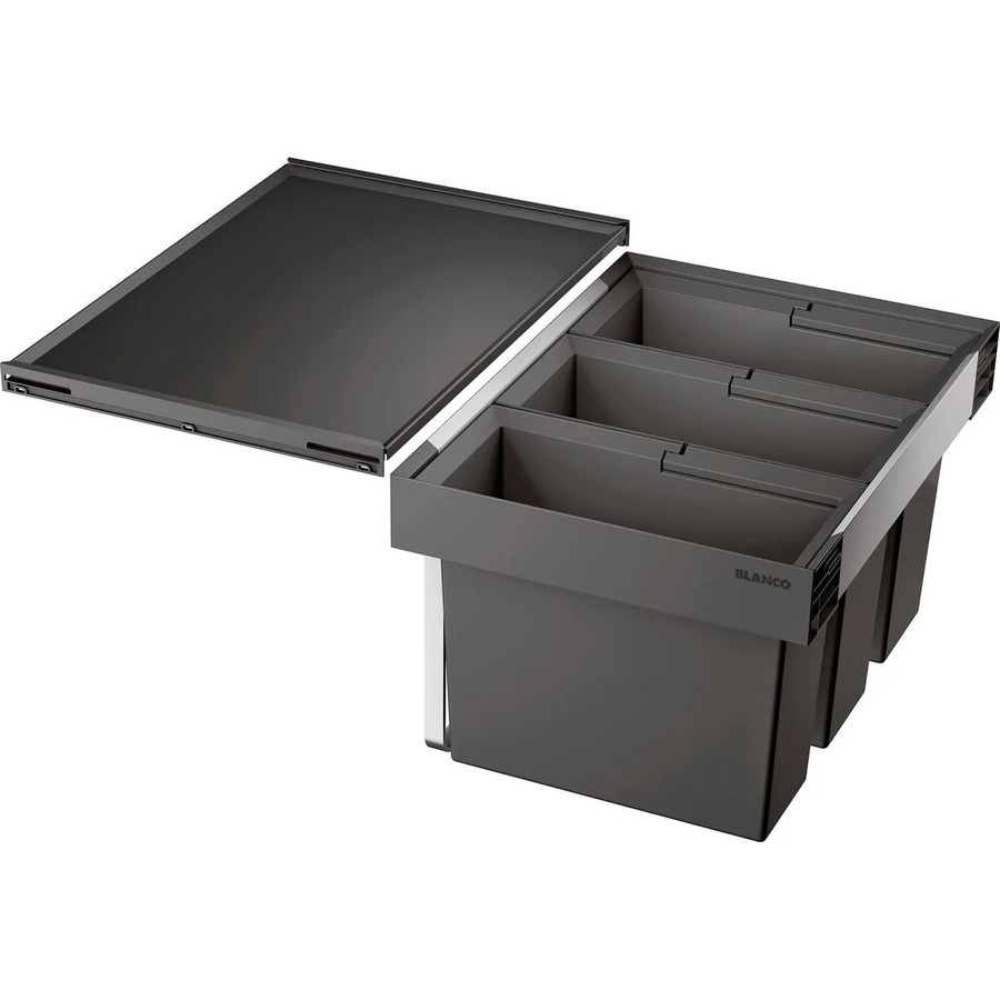Blanco Abfallsammler Flexon II 60/3 mit Deckel in Anthrazit, B/T/H: 60,0 x 40,0 x 35,5 cm - Bild 2
